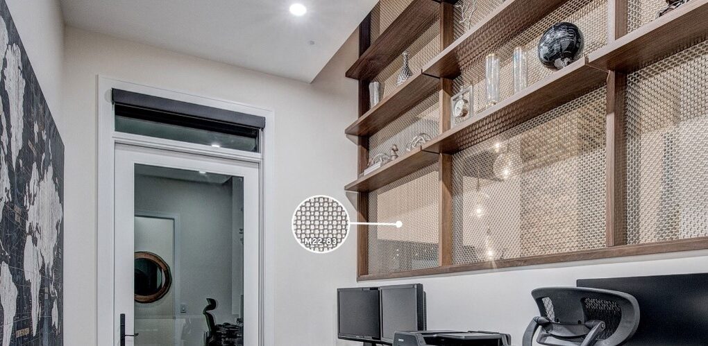 Transforming Spaces with Light and Texture Using Wire Mesh Drapery