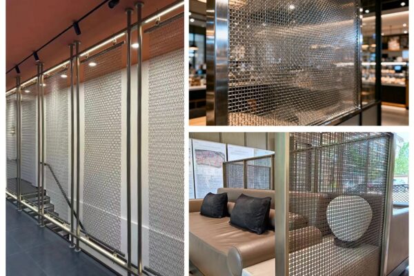 Decorative mesh for interiors