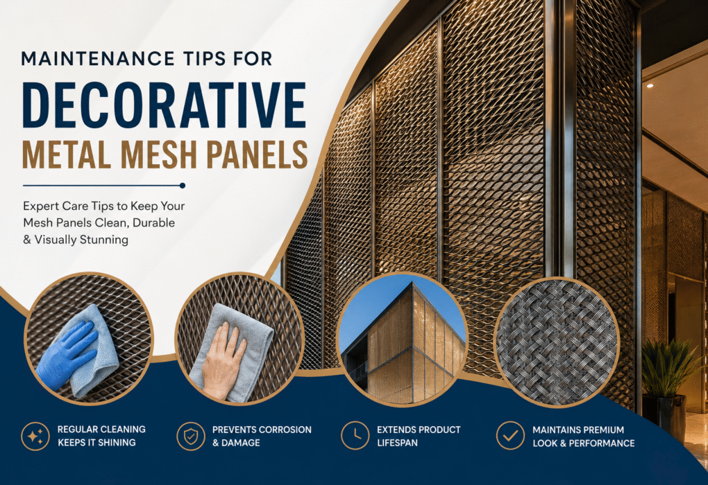 Maintenance Tips for Decorative Metal Mesh Panels