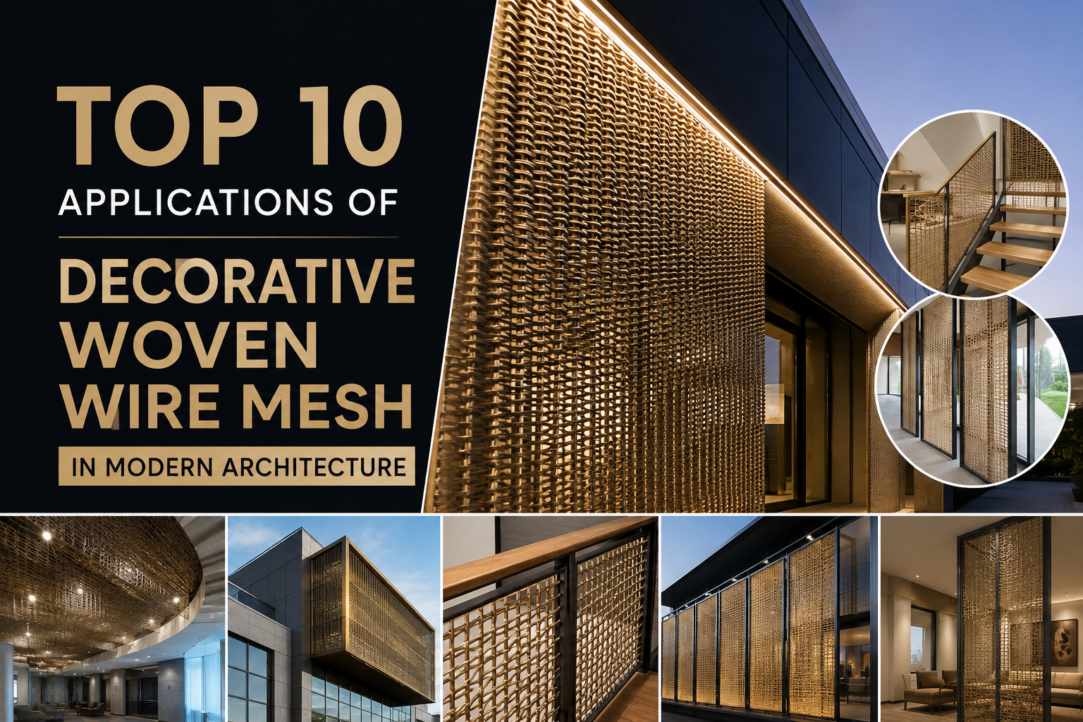 Top 10 Applications of Decorative Woven Wire Mesh in Modern Architecture