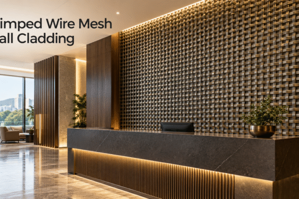 Using Crimped Wire Mesh for Interior Wall Cladding and Feature Walls