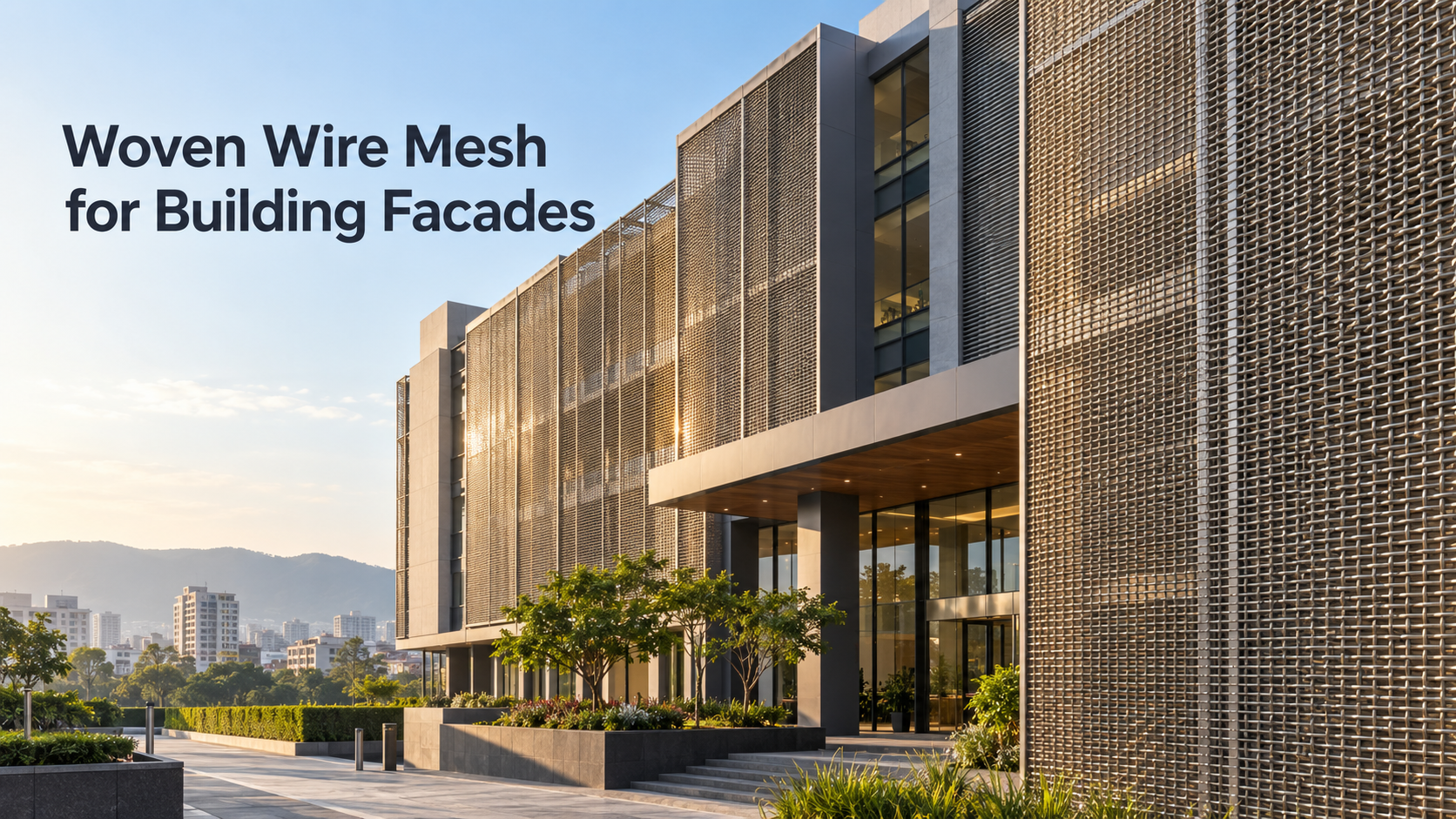 Woven Wire Mesh Façades in Pune, India Decorative Mesh